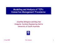 Modelling and Analysis of TCP