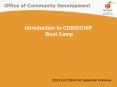 Introduction to CDBG/CHIP Boot Camp PowerPoint PPT Presentation