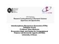 Interdisciplinary Research in Economics RTNs: Delegate Forum PowerPoint PPT Presentation