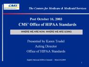 The Centers for Medicare