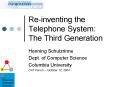 Reinventing the Telephone System: The Third Generation PowerPoint PPT Presentation