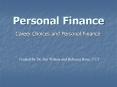 Personal Finance PowerPoint PPT Presentation