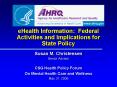 eHealth Information: Federal Activities and Implications for State Policy PowerPoint PPT Presentation
