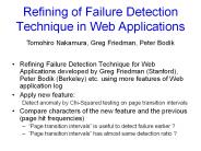 Refining%20of%20Failure%20Detection%20Technique%20in%20Web%20Applications