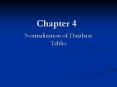 Normalization of Database Tables PowerPoint PPT Presentation