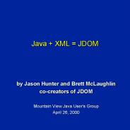 Java   XML = JDOM