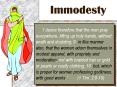 Immodesty PowerPoint PPT Presentation