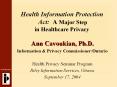 Health Information Protection Act: A Major Step in Healthcare Privacy PowerPoint PPT Presentation