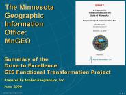 The Minnesota Geographic Information Office: MnGEO