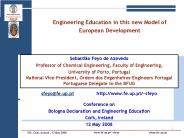 Engineering Education in this new Model of European Development