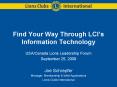 Find Your Way Through LCIs Information Technology PowerPoint PPT Presentation