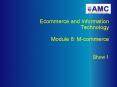 Ecommerce and Information Technology Module 8: Mcommerce Show 1 PowerPoint PPT Presentation