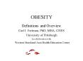 OBESITY PowerPoint PPT Presentation
