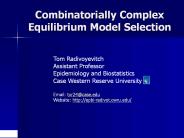 Combinatorially%20Complex%20Equilibrium%20Model%20Selection