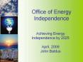 Office of Energy Independence PowerPoint PPT Presentation
