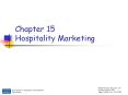 Chapter 15 Hospitality Marketing PowerPoint PPT Presentation