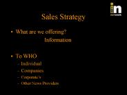 Sales Strategy