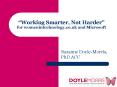 Working Smarter, Not Harder for womenintechnology'co'uk and Microsoft PowerPoint PPT Presentation