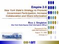 Empire 2'0 New York States Strategy to Promote Government Participation, Increase Collaboration and PowerPoint PPT Presentation
