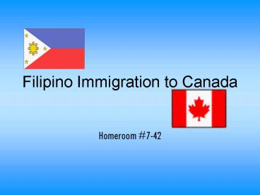 Filipino Immigration to Canada