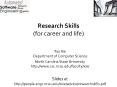 Research Skills (for career and life) PowerPoint PPT Presentation