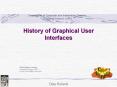 History of Graphical User Interfaces PowerPoint PPT Presentation
