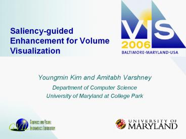 Saliency-guided Enhancement for Volume Visualization