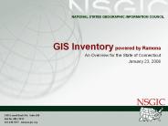 GIS Inventory powered by Ramona