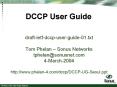 DCCP User Guide PowerPoint PPT Presentation