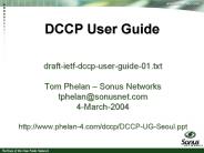 DCCP User Guide