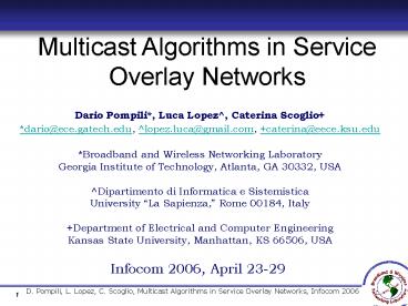 Infocom 2006, April 2329