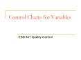 Control Charts for Variables PowerPoint PPT Presentation