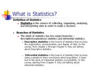 What is Statistics?