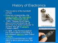 History of Electronics PowerPoint PPT Presentation