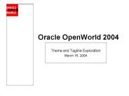 Oracle OpenWorld 2004