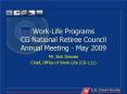 WorkLife Programs CG National Retiree Council Annual Meeting May 2009 PowerPoint PPT Presentation