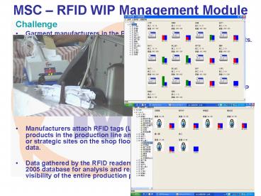 MSC RFID WIP Management Module
