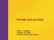 Portals and portlets