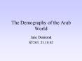 The Demography of the Arab World PowerPoint PPT Presentation
