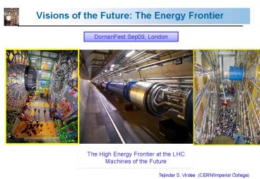 Visions of the Future: The Energy Frontier
