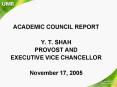 ACADEMIC COUNCIL REPORT PowerPoint PPT Presentation