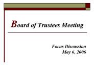 Board of Trustees Meeting