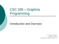 CSC 308 Graphics Programming PowerPoint PPT Presentation