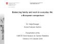 Balancing family and work in everyday life: a European comparison PowerPoint PPT Presentation