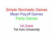 Uri Zwick Tel Aviv University