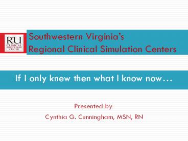 If I only knew then what I know now