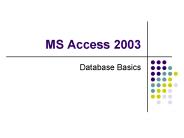 MS Access 2003