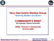Navy Net-Centric Warfare Group 