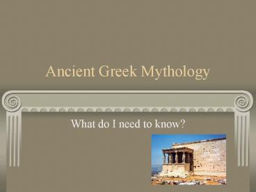 Ancient Greek Mythology