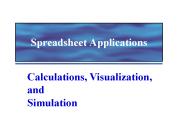 Spreadsheet Applications